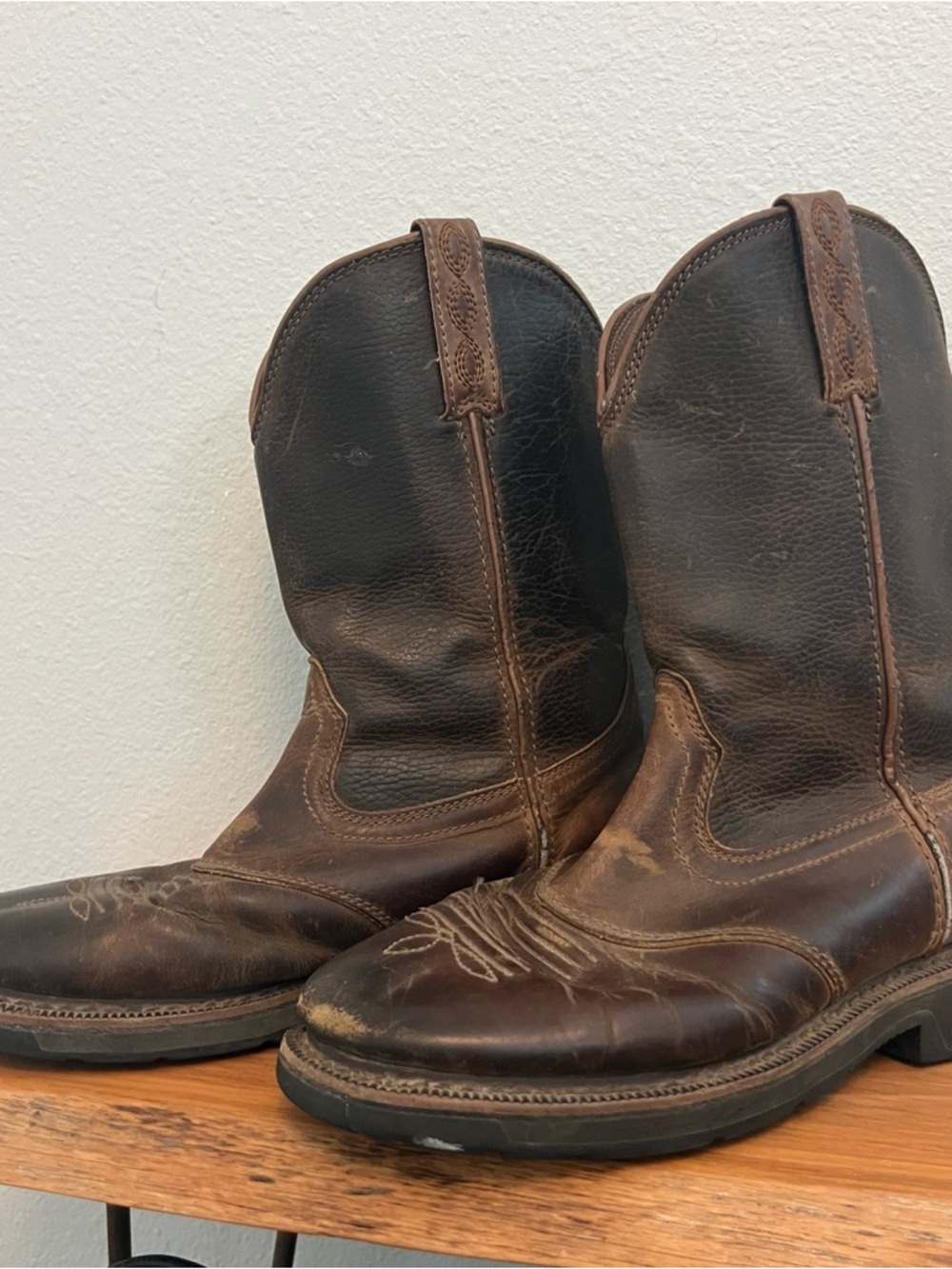 Cabela’s Pinedale Square Toe Western Work Boots Rugged Cowboy Gorpcore 8.5 - Picture 2 of 6